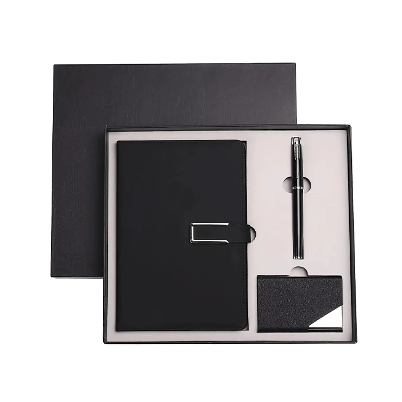 Coffret cadeau porte-cartes de visite et carnet