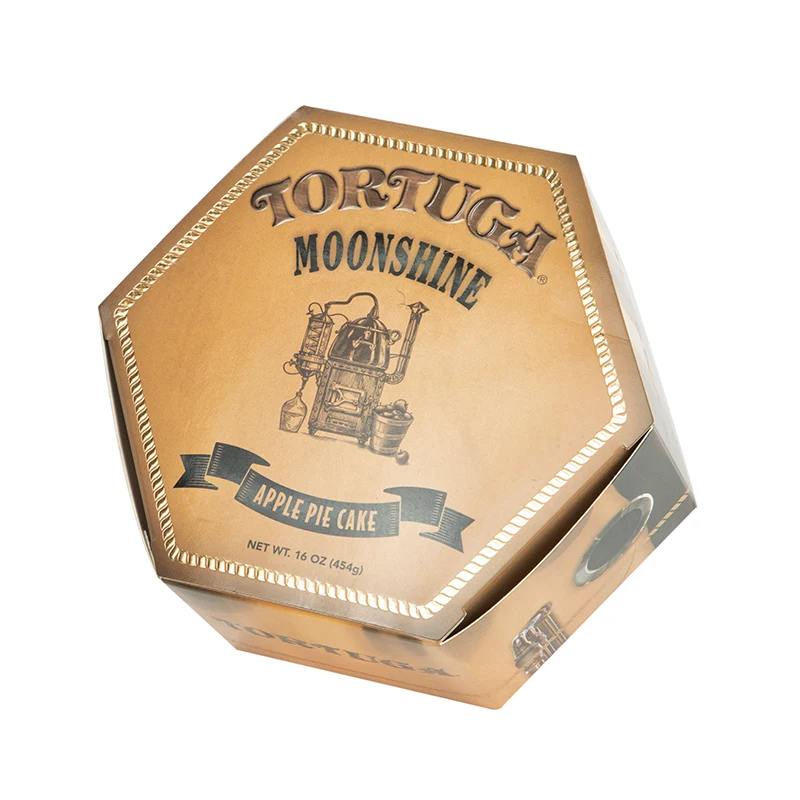 Boîte de papier cadeau hexagonale