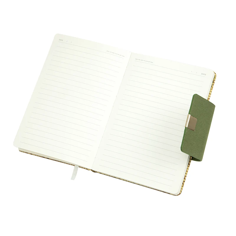 Linen Fabric Notebook For School